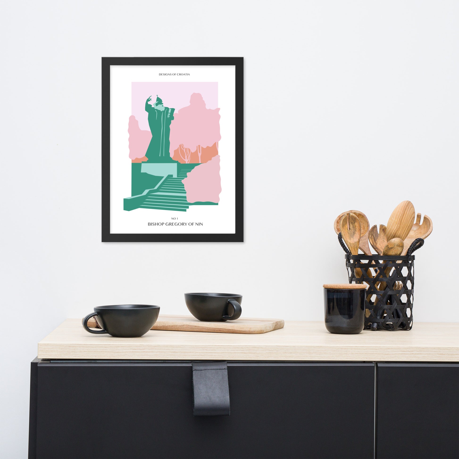 Framed matte paper poster - Bishop Gregory of Nin