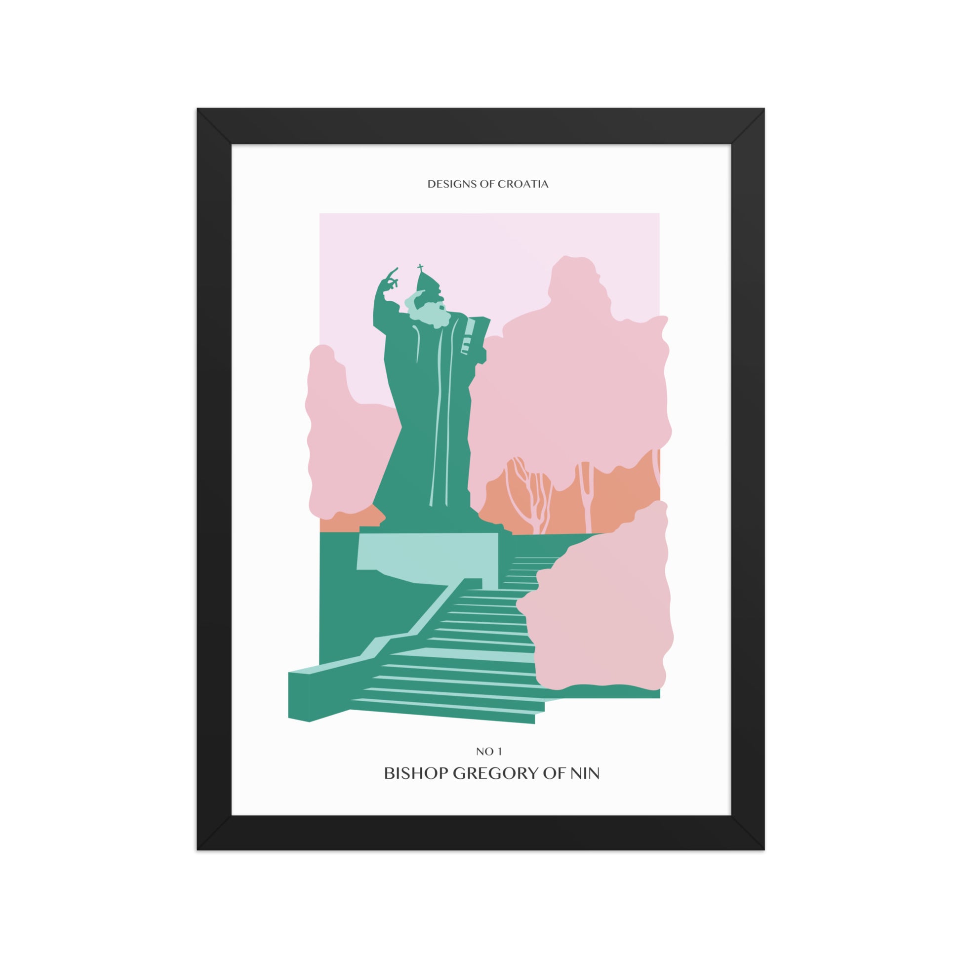 Framed matte paper poster - Bishop Gregory of Nin