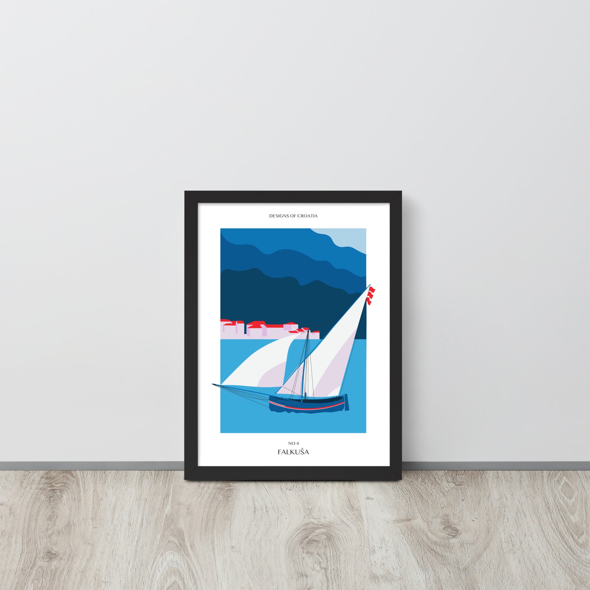 Framed matte paper poster - Falkuša