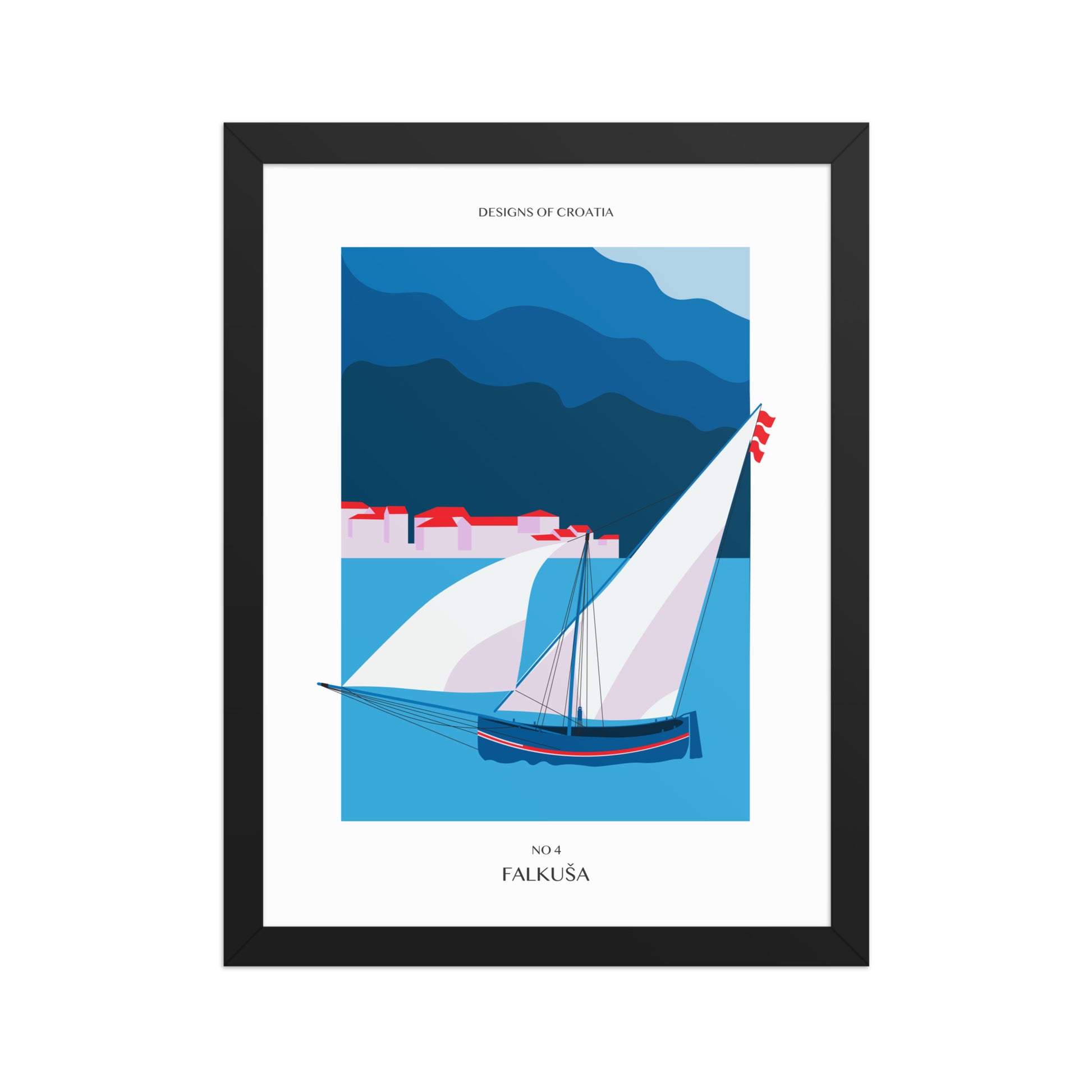 Framed matte paper poster - Falkuša
