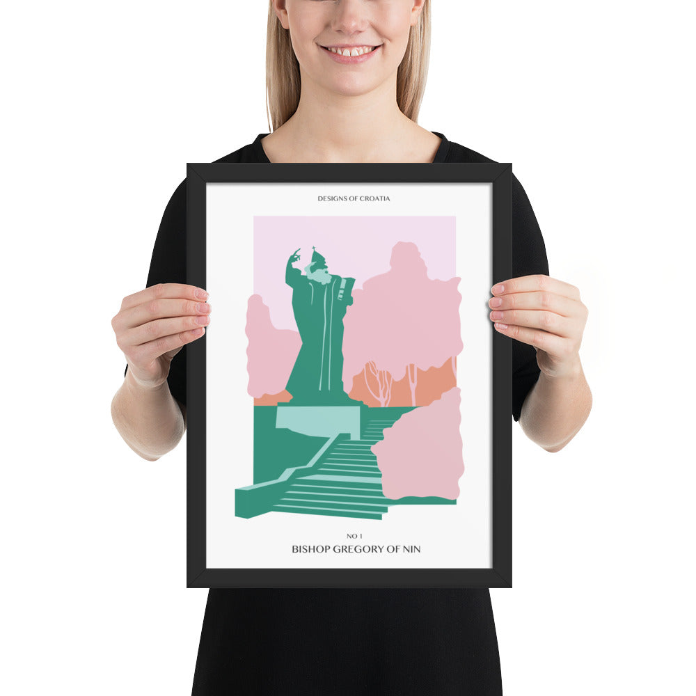 Framed matte paper poster - Bishop Gregory of Nin