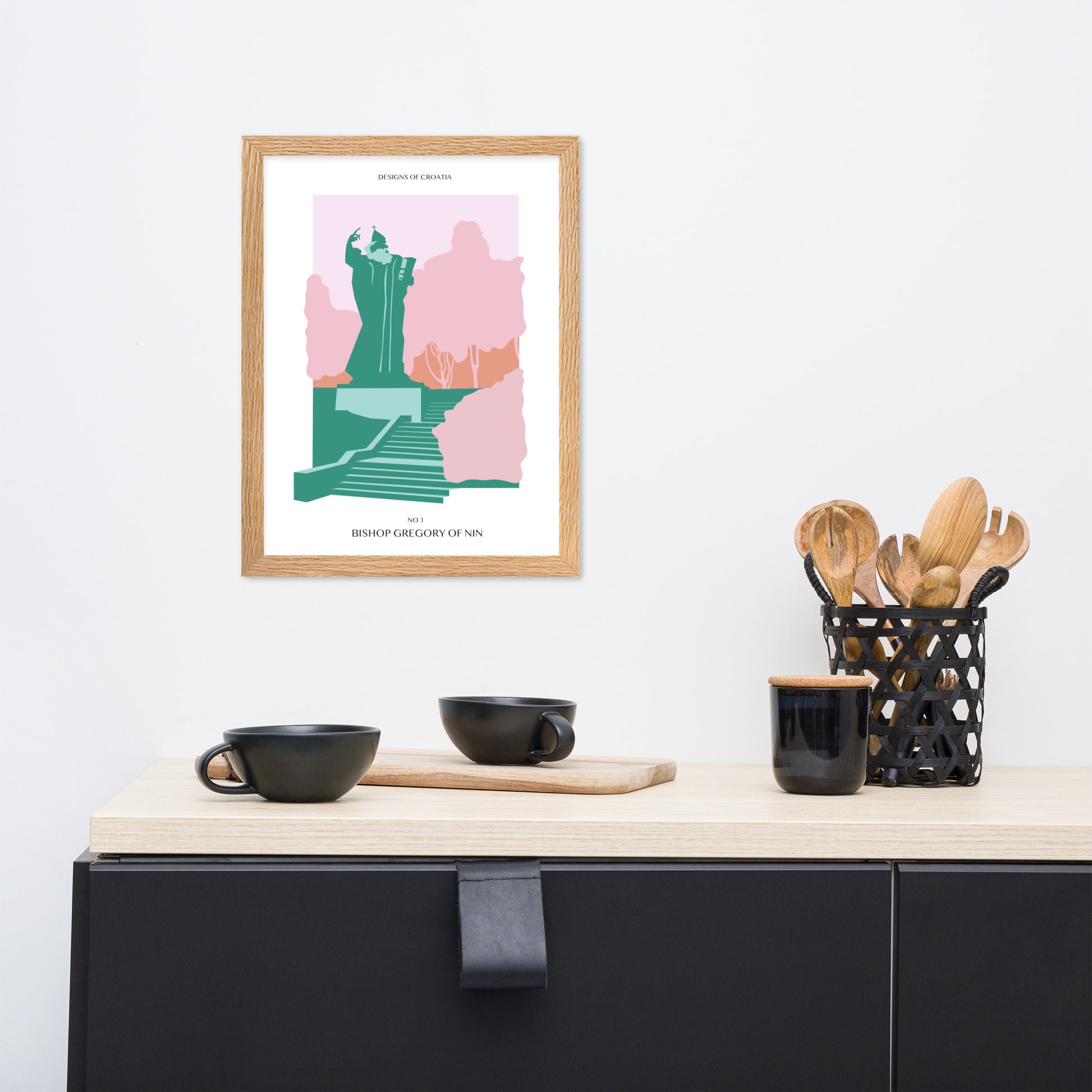 Framed matte paper poster - Bishop Gregory of Nin