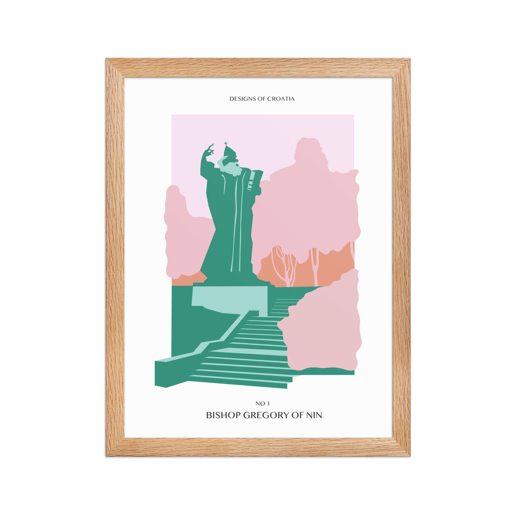 Framed matte paper poster - Bishop Gregory of Nin