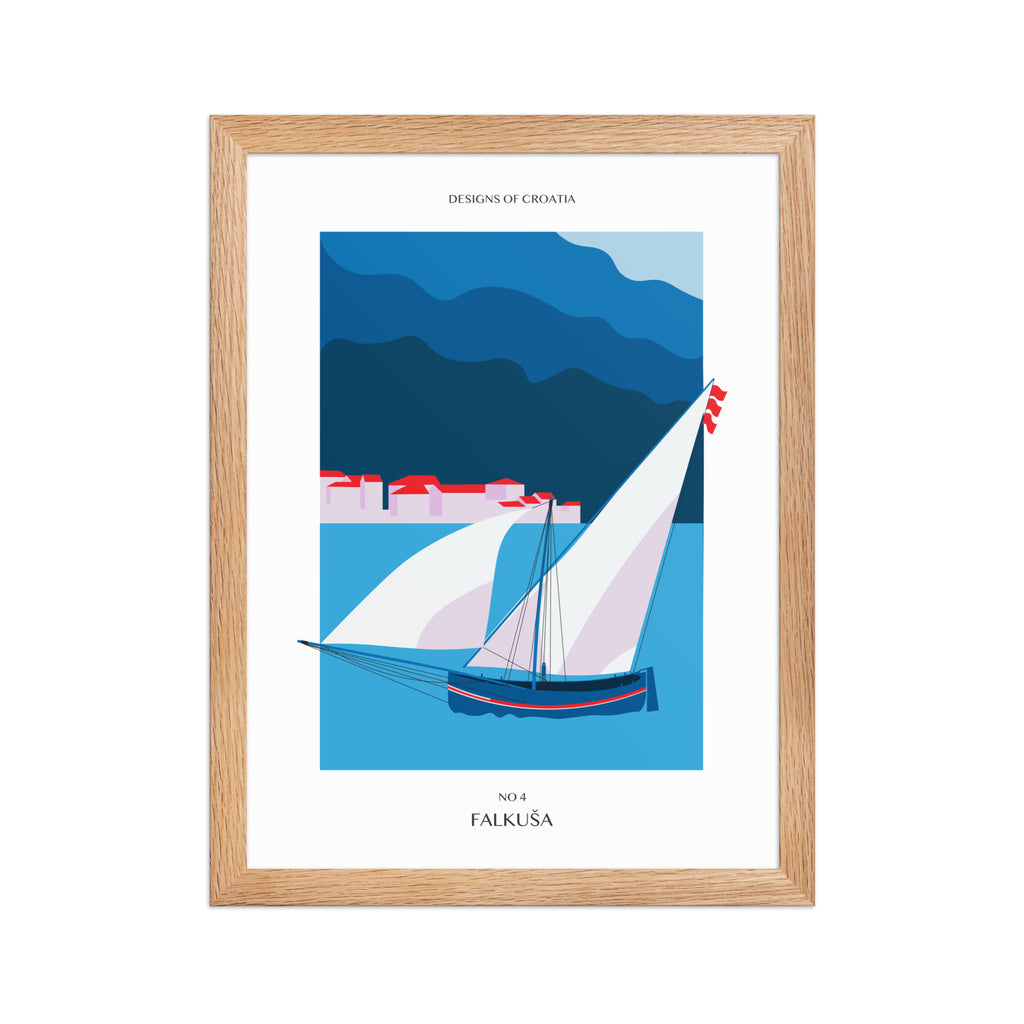 Framed matte paper poster - Falkuša