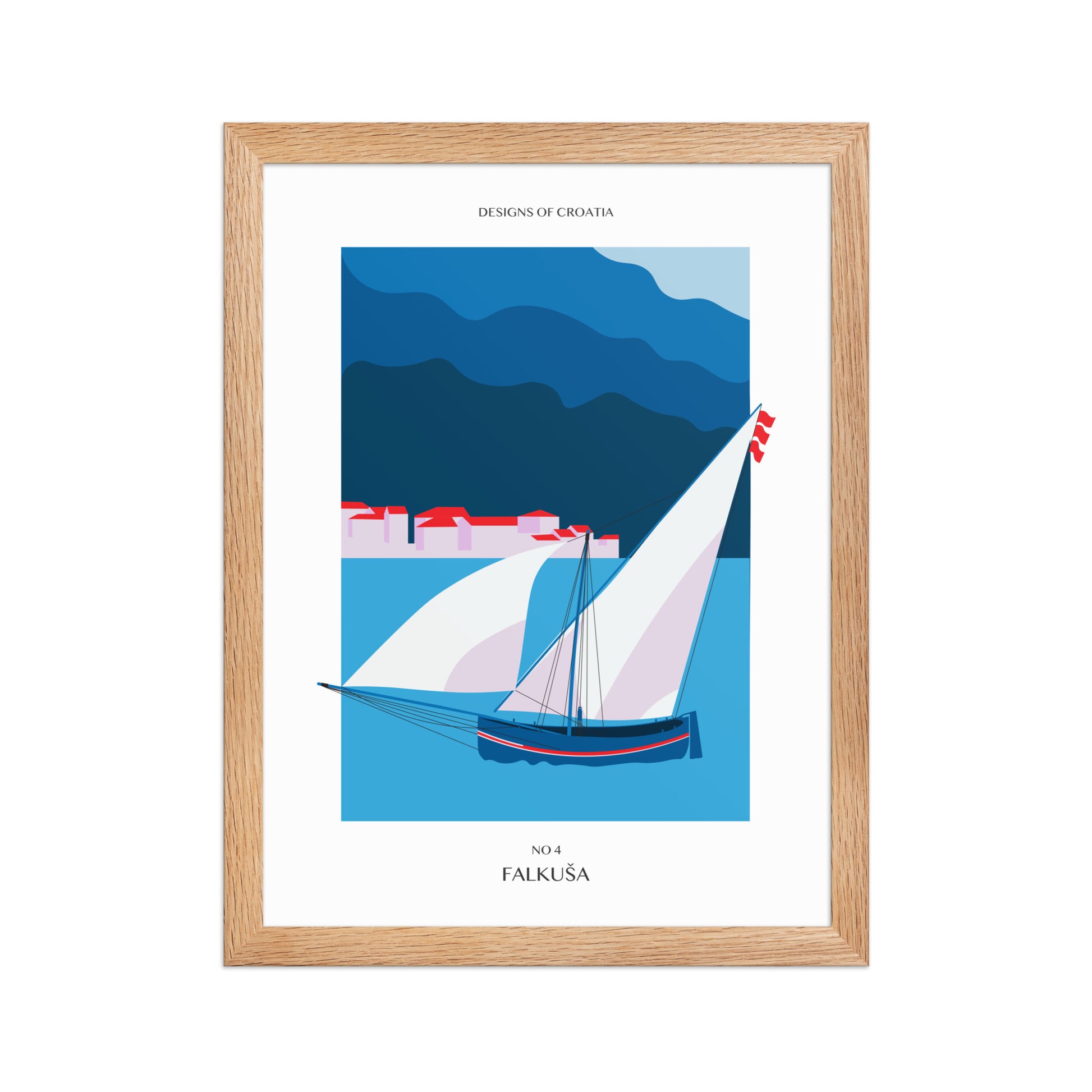 Framed matte paper poster - Falkuša