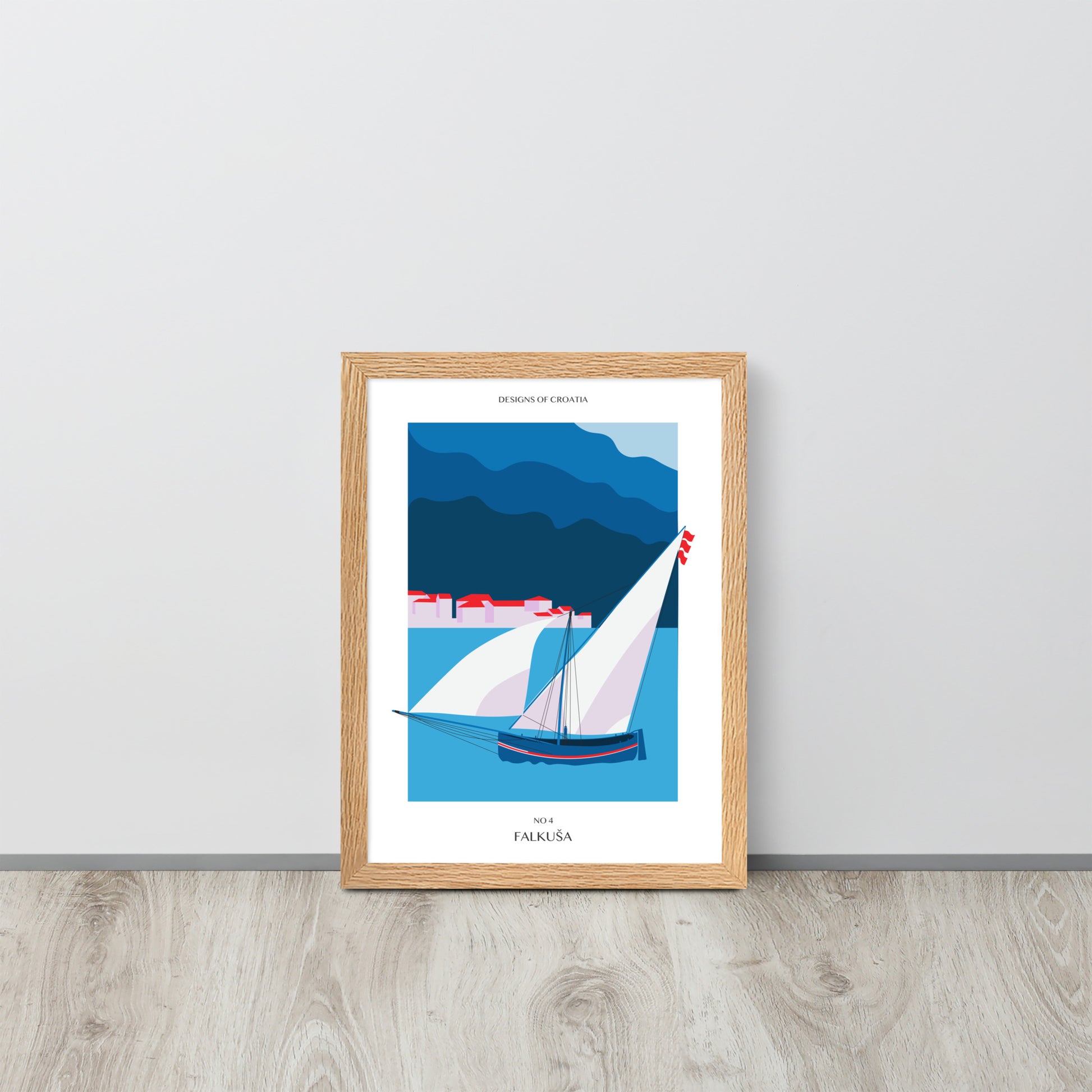 Framed matte paper poster - Falkuša