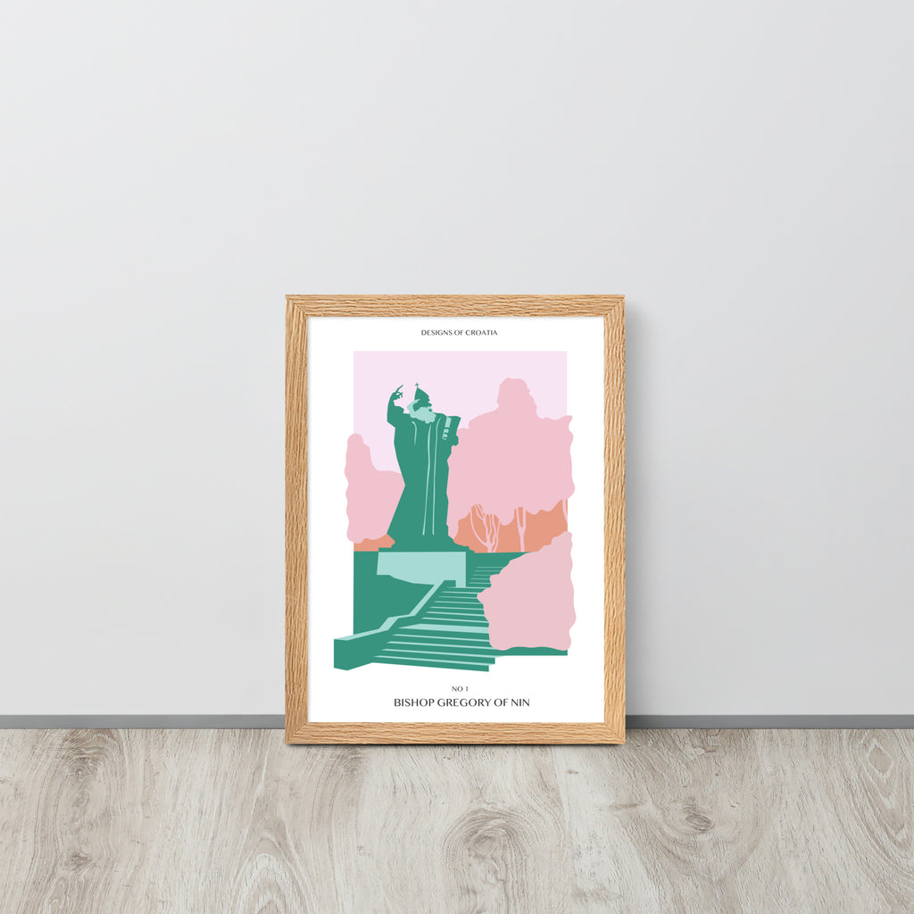 Framed matte paper poster - Bishop Gregory of Nin