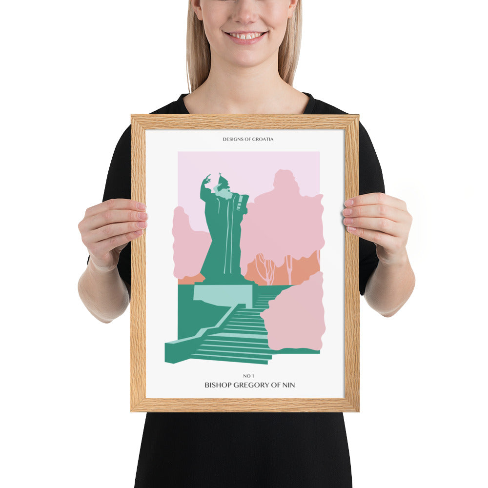Framed matte paper poster - Bishop Gregory of Nin