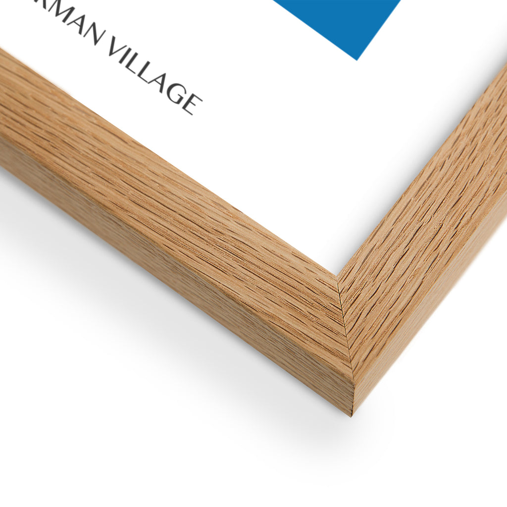 Framed matte paper poster - The Fisherman Village