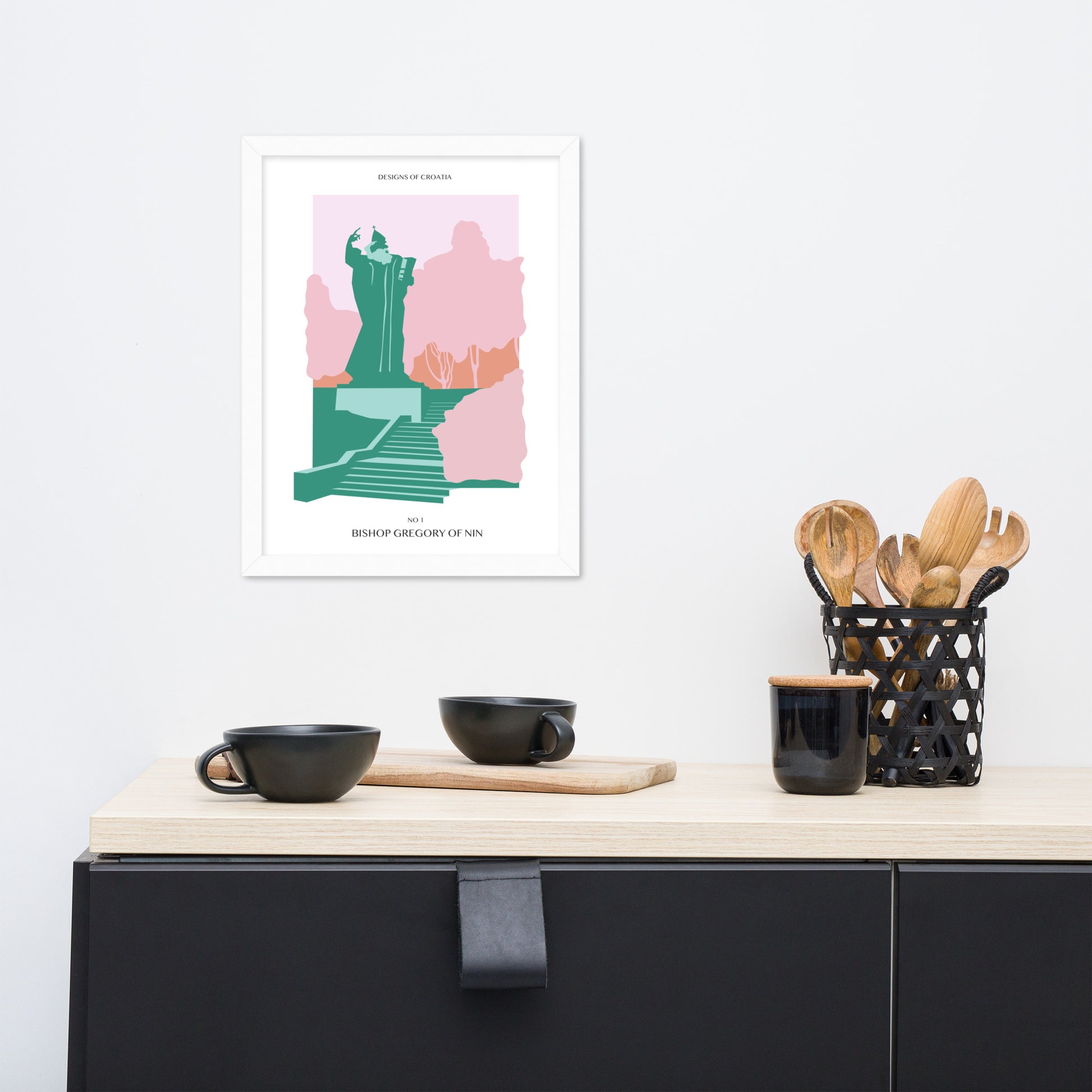 Framed matte paper poster - Bishop Gregory of Nin