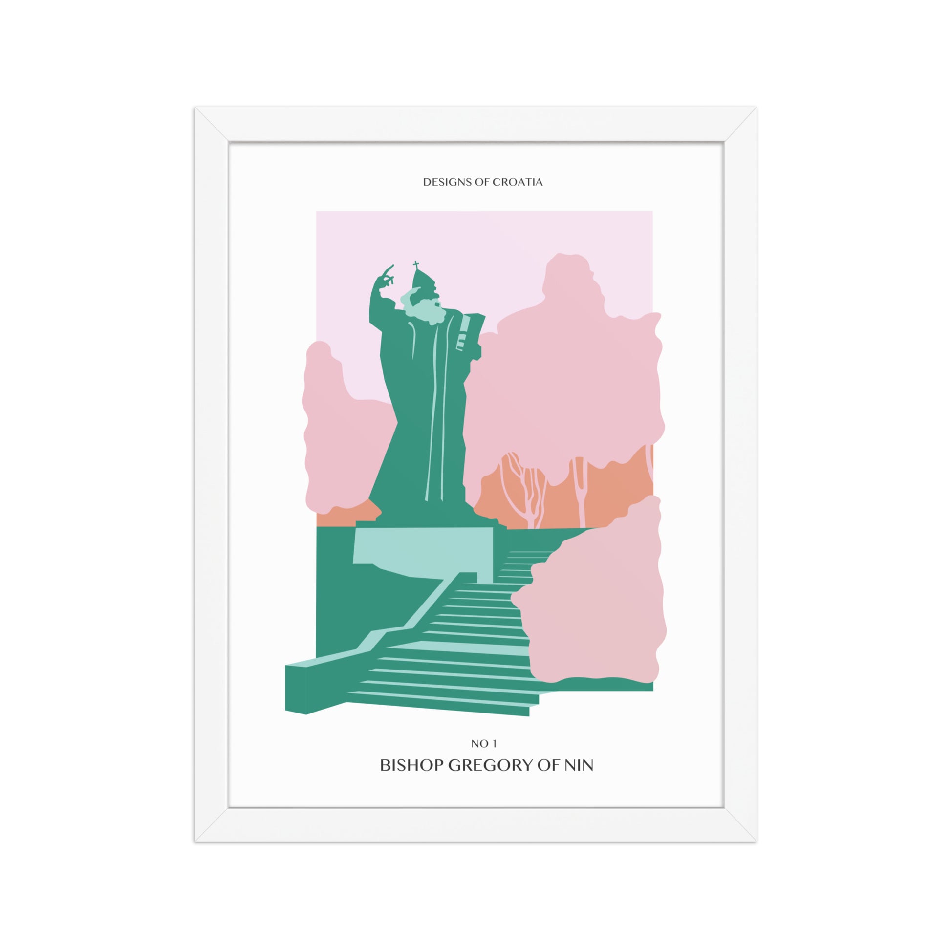 Framed matte paper poster - Bishop Gregory of Nin