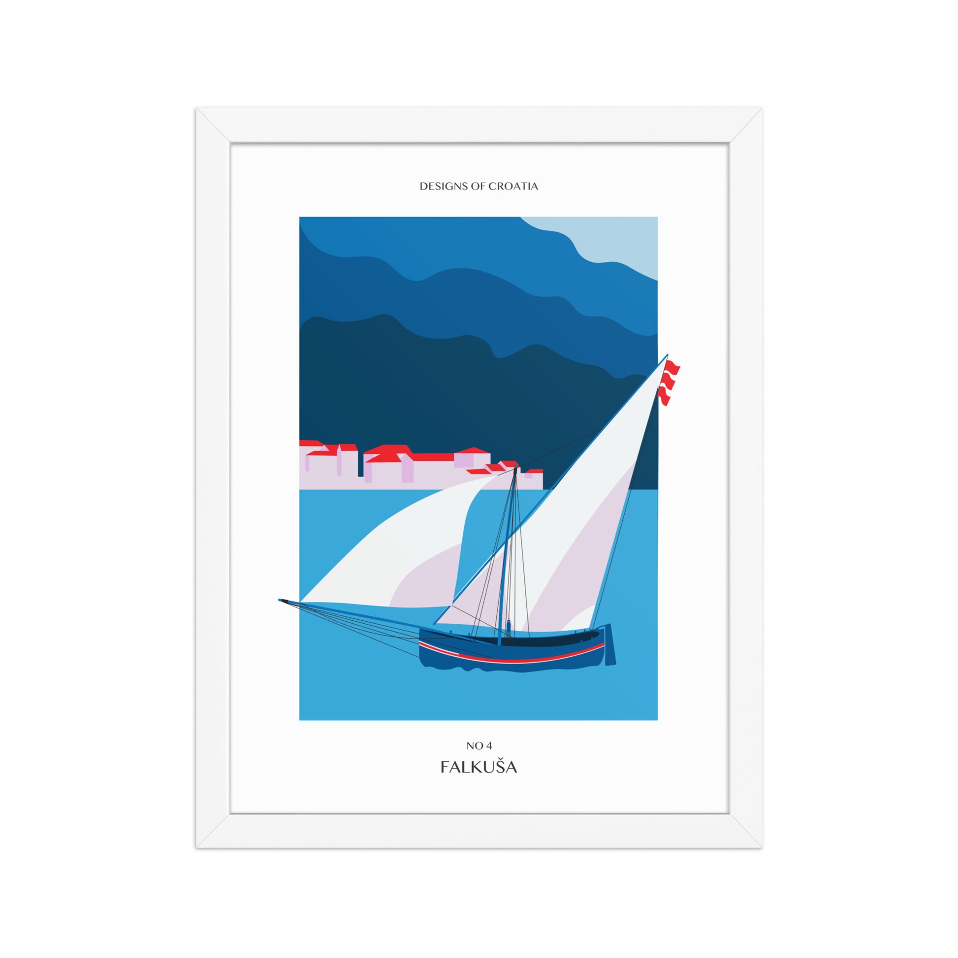 Framed matte paper poster - Falkuša