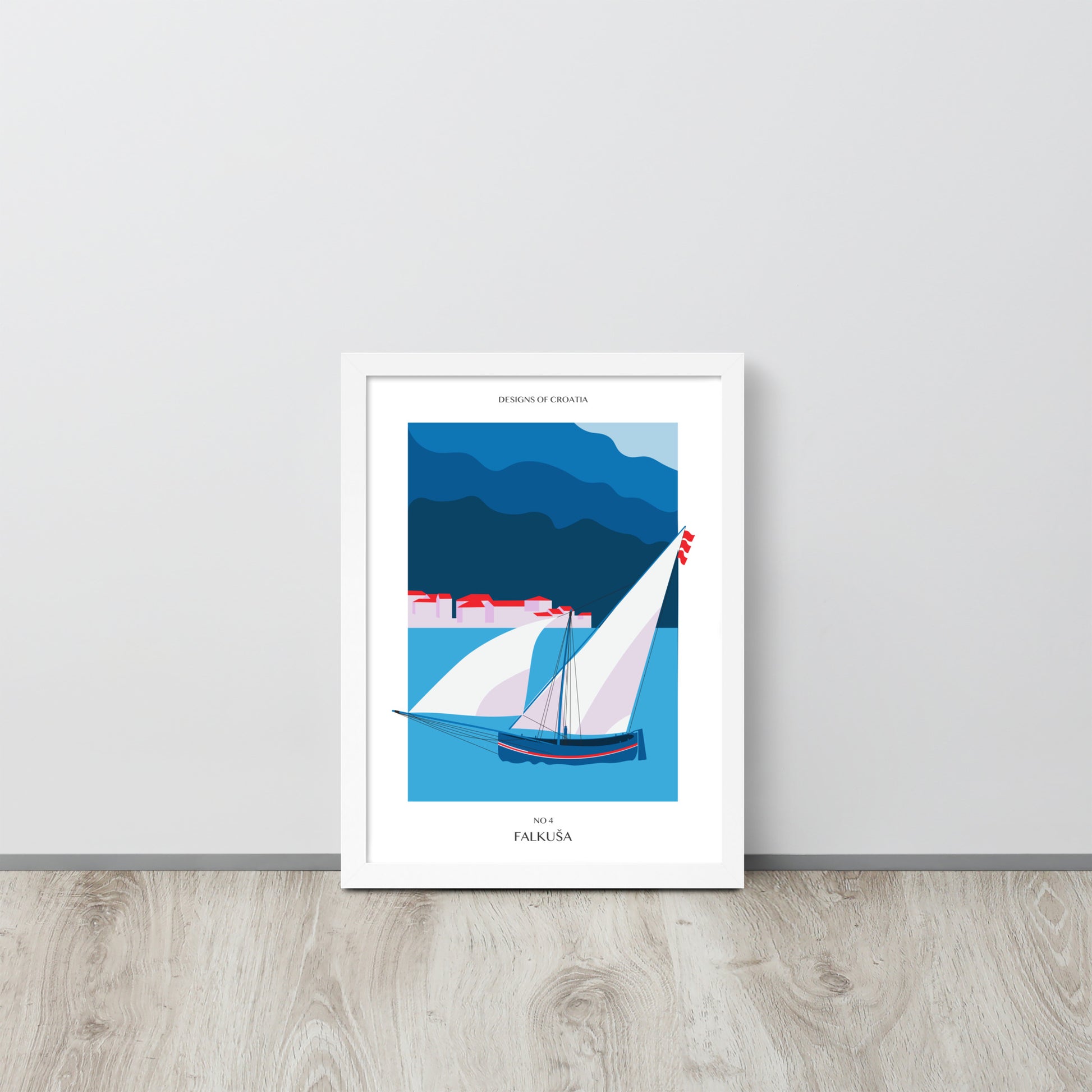 Framed matte paper poster - Falkuša