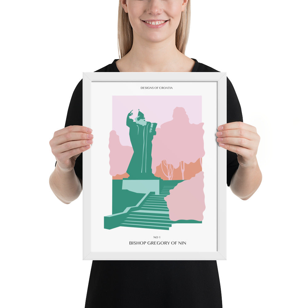Framed matte paper poster - Bishop Gregory of Nin